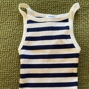 Perfect white tee cropped tank